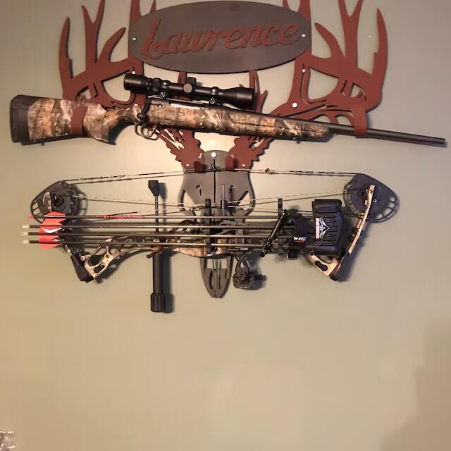 Personalized Metal Deer Skull Rack